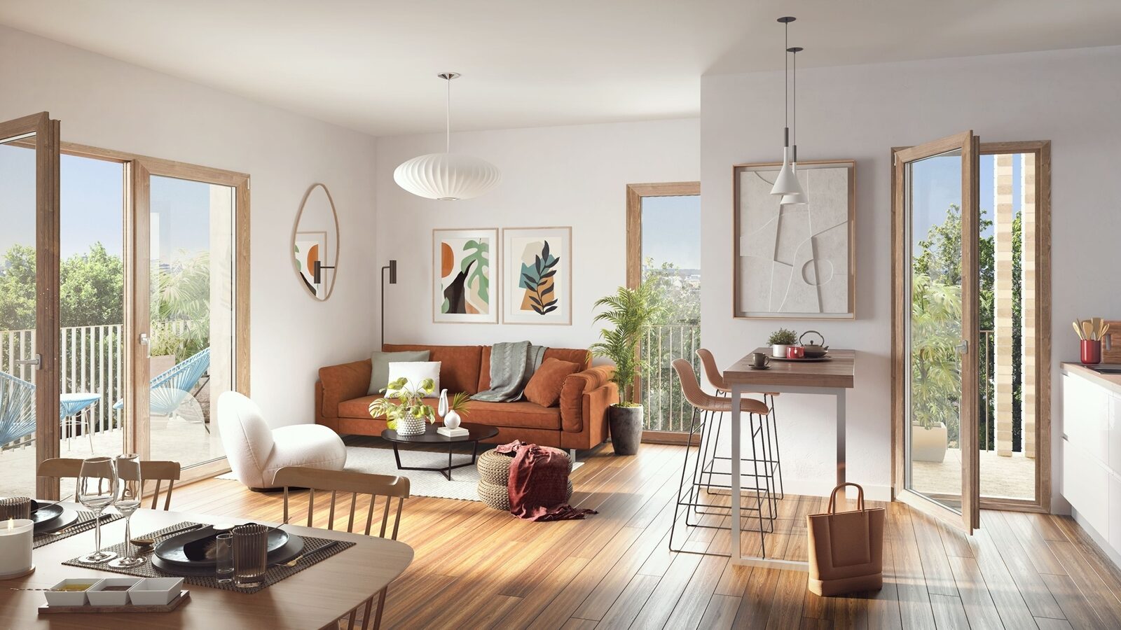 Exemple d’intérieur d’un appartement neuf